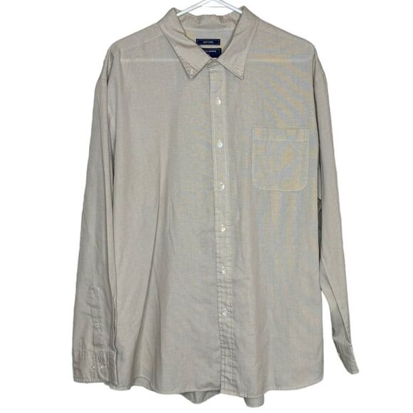 Saddlebred Easy Care Tan Button Down Shirt size XXL - Picture 1 of 4